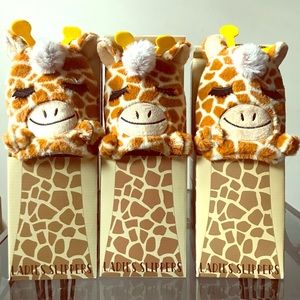 Ladies Giraffe Slippers